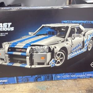 LEGO Nissan Skyline GT-R with Gray and Blue Accents